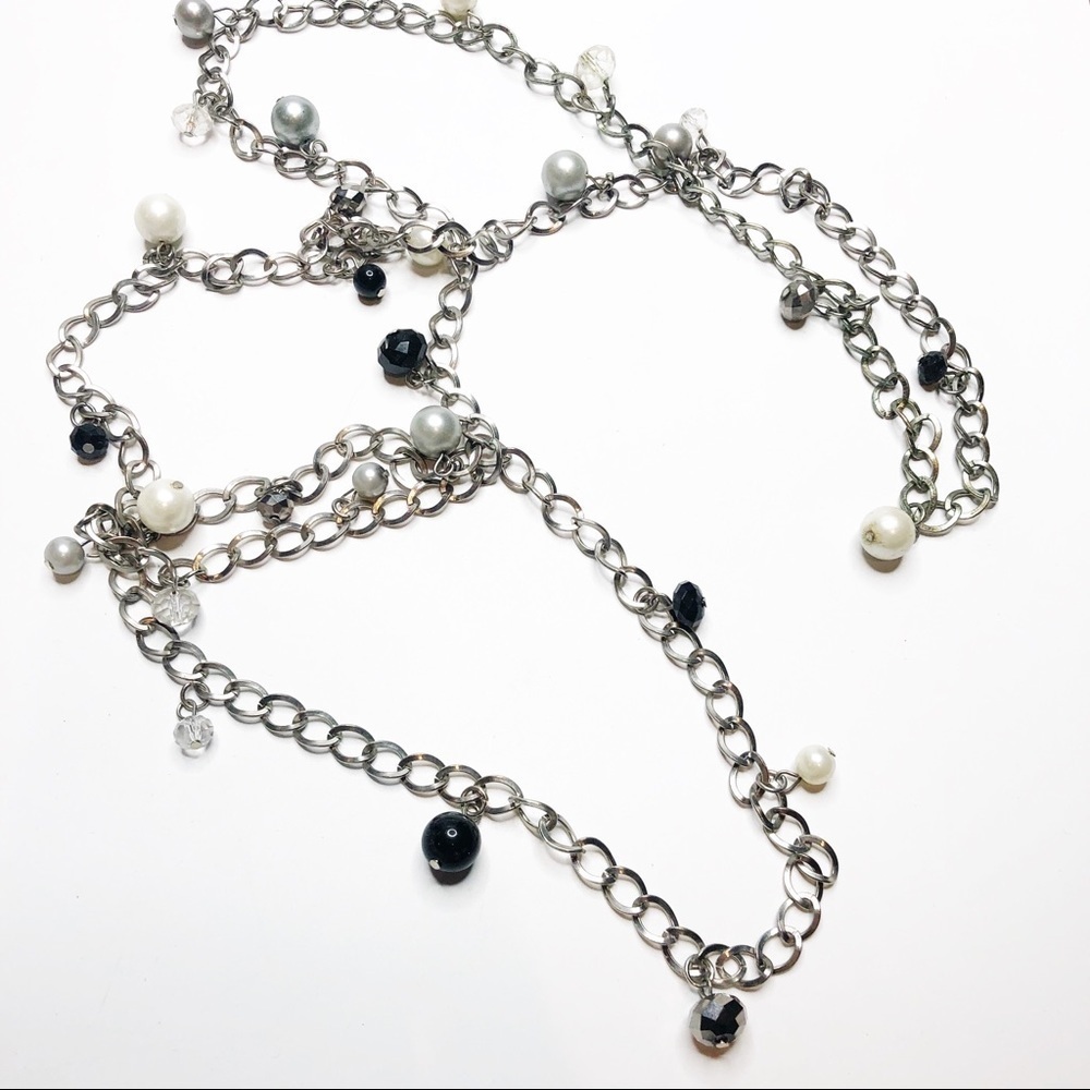Long Faux Bead Chain